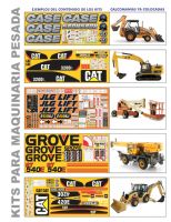 CALCOMANIAS PARA MAQUINARIA PESADA